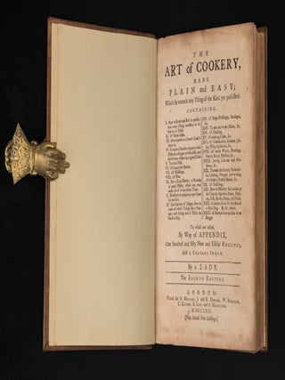 Item #18477 THE ART OF COOKERY MADE PLAIN AND EASY. Which far exceeds any Thing of the Kind yet...