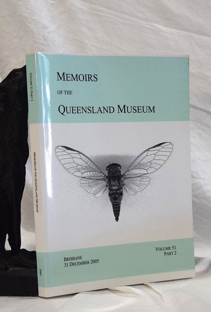 Item #192791 MEMOIRS OF QUEENSLAND MUSEUM VOLUME 51 Part 2. Various Subjects.Includes Whales, Spiders, Cicadas etc.