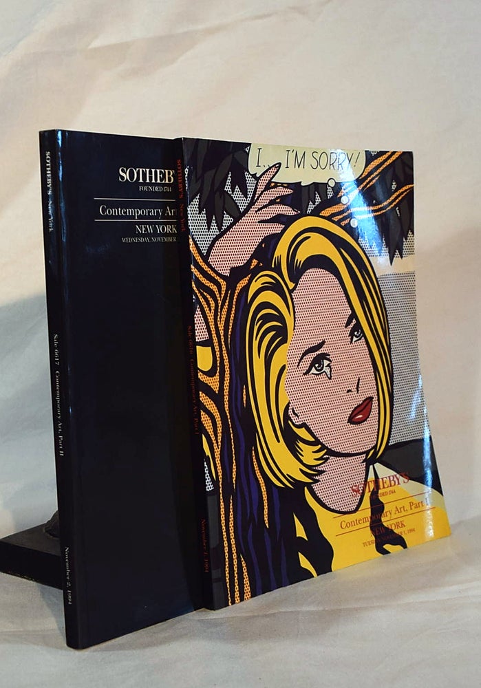 Item #192950 CONTEMPORARY ART. Parts 1 & 2. November ist and 2nd 1994. NEW YORK SOTHEBYS.
