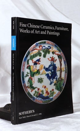 Item #193351 FINE CHINESE CERAMICS, FURNITURE, WORKS OF ART AND PAINTINGS - New York - March 26th...