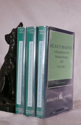 Item #194554 OLAUS MAGNUS. Description of the Northern Peoples , Rome 1555. Three Volumes. P. G....