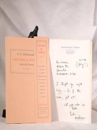 Item #195058 FIREWORKS & SPARROWS. Selected Poems. S. S CHARKIANAKIS