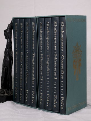 Item #195450 THE COMPLETE PLAYS OF WILLIAM SHAKESPEARE. 8 Volumes in 2 slipcases. William...
