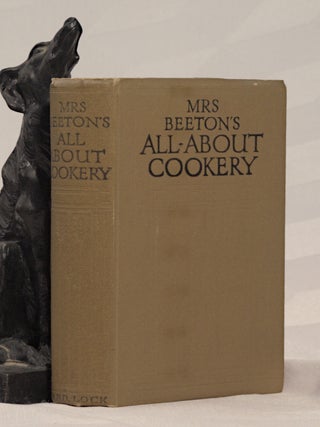 Item #196229 MRS BEETON'S ALL ABOUT COOKERY, BEETON, Mrs Isabella