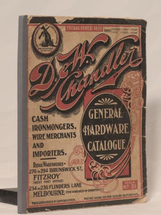 Item #196337 GENERAL HARDWARE CATALOGUE, Cast Ironmongers, Wire Merchants and Importers....
