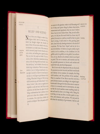 THE NECESSITY OF BELIEF.An enquiry into the nature of human certainty, the causes of scepticism and the grounds of mortality, and a justification of the doctrine that the end is the beginning,