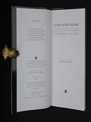 LETTERS OF POPE GREGORY., A study of an unknown tenth century manuscript bound in Turkey and found in Melbourne containing all or part of forty letters sent by Pope Gregory the Great.