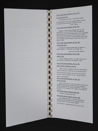 STANLEY. PARAGRAPHS IN THE PAPERS OF OUR PIONEERS AND OUR PAST 1855- 1865.