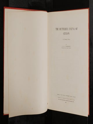 THE BUTTERFLY FAUNA OF CEYLON. 2nd (Abridged) Edition
