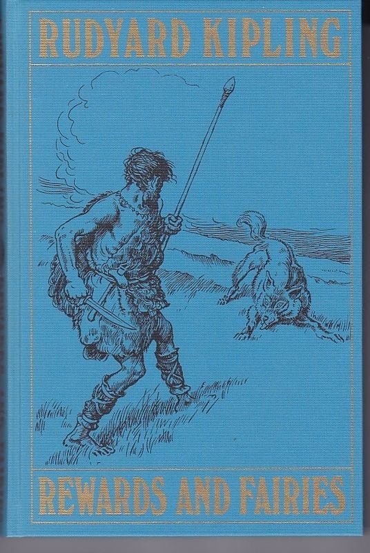 Item #24477 REWARDS & FAIRIES.; Illustrated by Charles Brock. Rudyard KIPLING.