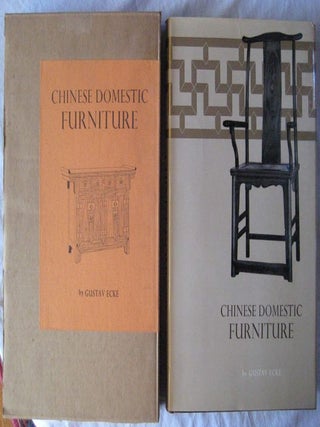 Item #24516 CHINESE DOMESTIC FURNITURE. Gustav ECKE