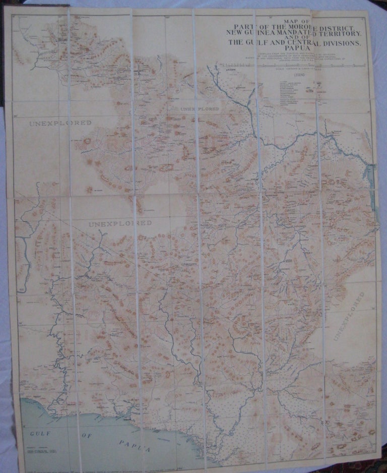 Item #24747 MAP OF PART OF THE MOROBE DISTRICT OF NEW GUINEA. ROBINSON.
