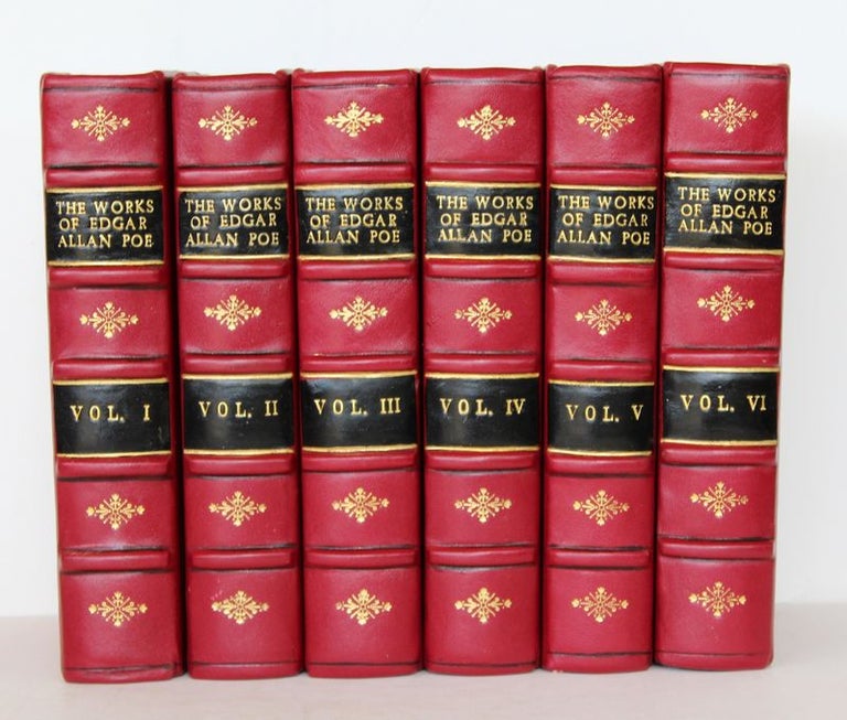 Item #24908 THE WORKS OF EDGAR ALLAN POE.Six Volumes.; With an introduction & memoir by Richard Henry Stoddard. POE Edgar Allan.