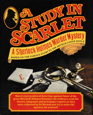 Item #25774 A STUDY IN SCARLET, A Sherlock Holmes Murder Mystery Based on the famous story by Sir...