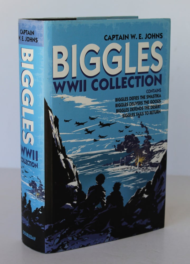 Item #26284 BIGGLES WWII COLLECTION.; Contains Biggles Defies The Swastica, Biggles Delivers The Goods, Biggles Defends The Desert, Biggles Fails To Return. W. E. JOHNS.